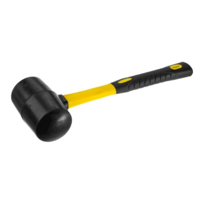 Киянка резиновая STAYER PROFI с фиберглас. ручкой черная 450 гр 2054-65
